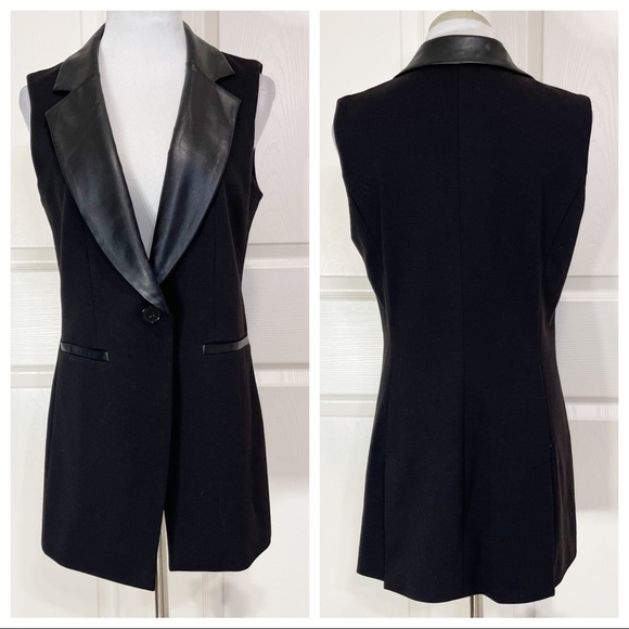 lena gabrielle Jackets & Coats Nwt Lena Gabrielle Black Faux